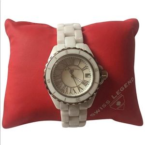 Swiss Legend White Ceramic Watch for Women - NWT!